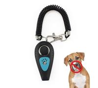 Genérico Dog Training Clicker, Pet Training Tools, 2.56x1.18in Behavior Aid Tool, Compact Silent Recall Feature, Adjustable Wrist Strap for Dogs, Cats, Horses, Birds, Small Animals
