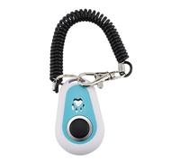 Genérico Dog Training Clickers, Pet Training Clicker with Double-Color Design, Oval Shape, ABS, Stainless Steel, Behavior Support Tool with Wrist Strap for Small to Large Breed Dogs, 5.8x3.5x1.5cm