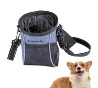 Genérico Dog Training Pouch, Oxford Snack Waist Pack, Portable Treat Bag with Belt and Strap, for Puppy Training, Kibbles, Food, Toy, Outdoor Walks, Obedience, Daily Outings, 7.87x5.91x5.91 Inches