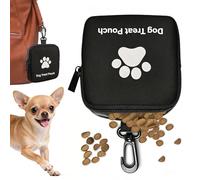 Genérico Dog Training Treat Bag - with Belt Clip Leakproof Cute Paw Print, Dog Treat Bags Training Pouch | For Puppy Pet Food Toy Outdoor Walking Running Hiking Climbing Camping Exercise