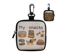 Genérico Dog Treat Bag, Portable Food Storage Dispenser, Pet Puppy Training Pouch with Adjustable Strap, Bag with Zipper and Clip, Treat Holder for Dogs, Pet Accessories for Outdoor Feeding Snacks