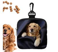 Genérico Dog Treat Bag - Puppy Food Container,Dog Treat Bags Training Pouch,for Walking Camping Road Trip Outdoor Activities Travel Beach