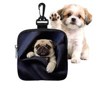 Genérico Dog Treat Bag, Puppy Training Snack Container, Portable Pet Food Pouch Waist Clip Bag for Walking Camping Travel Outdoor Activities Beach Road Trip Training Rewards Storage Use