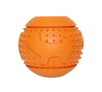 Genérico Dog Treat Ball, Interactive Chew Toy, 3.15x3.15in Treat Dispensing Design, Teeth Cleaning Support, Authentic Safe Material for Small Dogs Puppies, Engaging Play, Training