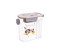 Genérico Dog Treat Jar - Side Pouring Container, Large Capacity with Airtight Gasket, Clear Polycarbonate, Moisture Proof Storage, for Oats Rice Flour Countertop Home Kitchen Dining Room