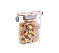 Genérico Dog Treat Jar - Side Pouring Container, Large Capacity with Airtight Gasket, Clear Polycarbonate, Moisture Proof Storage, for Oats Rice Flour Countertop Home Kitchen Dining Room