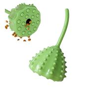 Genérico Dog Treat Toy, Dogs Slow Feeder, Soft Chewing Toothbrush, Food Dispensing Design, Promotes Eating, Reduces Stress, Perfect for Puppies, Ideal for Interactive Playtime, Green