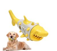 Genérico Dog Treat Toy, Puppy Chewing Slow Feeder, Bite-Resistant Shark Shape Chewing Food, Training Dogs Chew, Pet Dispenser Toys for Garden and Backyard Boredom Reduction