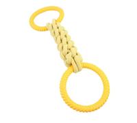 Genérico Dog Tug of War Toy, Puppy Chewing Rope, 12x3 Inches Cord with Reinforced Knot, Cotton Fiber Pull Tool, Heavy Duty Accessory with Style, Training Gear for Backyard and Park