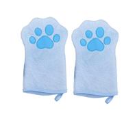 Genérico Dog Washing Gloves - 2X Cat Grooming Towel, Quick Drying Double Sided Bath Towel | Absorbent Pet Care Supplies for Home Travel Outings Daily Use | Bathroom Cleaning Glove for Dogs and Cats