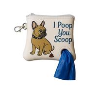 Genérico Dog Waste Bag Holder, Lead Attachment Dispenser, 5.12x5.12in Portable Stylish Puppy Supplies, Hygienic Poop Management, Design Convenient Outdoor Walks for Pets