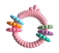 Genérico Dogs Chew Rings - Heavy Duty Strong Tough Chew Toy | Rubber Puppy Teething Ring Suitable For Medium & Large Breed, Aggressive Chewers