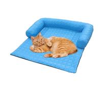Genérico Dogs Cooling Mat, Washable Sleeping Pad, 29.13x29.13in U Shape Pillow Bed, Non-Slip Soft Pet Crate Mats, Summer Cooling Supplies for Small Medium Breed Puppies and Kittens Indoor