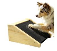 Generico Dogs Scratch Pad - 11,81 x 5,91 x 9,84 in Wooden Trimmer Grooming Ladder Dog Nail Board Pet Scratch Board Nail Filing Scratcher Enrichment Toy for Small Medium Large Dogs, Home Corner