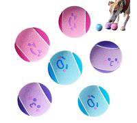 Genérico Dogs Tennis Balls, Small Pet Exercise Play Toys, Durable Non Abrasive Felt with Bouncy Core for Indoor Outdoor Fetch Training, 6 Pieces for Apartment Dorm Garden Backyard Park Use