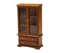 Genérico Doll House Bookshelf |Miniature Bookshelf | 3 Floors Miniatures Display Shelf | Doll Houses Miniatures Wooden Bookcase | Dolls House Furniture Displays Shelf Miniature Display Shelfs