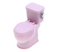 Genérico Doll House Toilet, Doll House Decor Toilet Bowl, Miniature Room Decor Toilet, Miniature Toilet with Flushing Sound, Furniture, Accessories