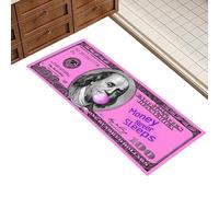 Genérico Dollar Bath Rug - Anti-Slip Home Carpet, Pink Money Floor Mat, Soft Plush Rug, 100 Dollar Bill Design, Bathroom Living Room Kitchen Decorative Accent, Comfortable Flooring Accessory