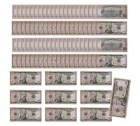 Genérico Dollar Bill Banknote, Movie Props Fake Dollars, 5.91x2.44 Inches Educational Toy and Compact Design, Simulation Money for Pretend Play, Boys, Girls, Teens, Youth, Women, Mom, Dad