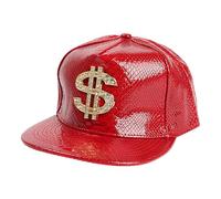 Genérico Dollar Sign Baseball Hat - 56-60cmComfortable Baseball Hat with Dollar Sign, Rapper Headwear Women Men Fashionable 80s Hats For Beach, Running, Street Dancing, Outdoor