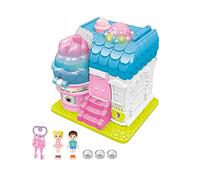 Genérico Dollhoúse Miniature - 7.48 Inches Mini Dollhoúse Playset | Pretend Play Building Playset Toys - Miniature House Build It Yourself for Adults, Colourful Surprise Castle Kit with Figures Keys