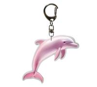 Genérico Dolphin Keychain - 2D Flat-Printed Acrylic Cartoon Charm | Cute Bag Pendant Backpack Accessory | Travel-Friendly Desk Table School Ornament | Gift For Women Men Boys Girls Indoor Outdoor Use