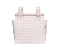 Genérico Don Algodón Bolso carro bebé cuadros vichy rosa - Bolsa organizadora carrito bebé cierre cremallera - Talega funcional pañalera cochecito estampado vichy