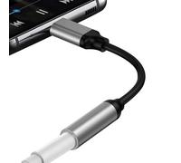 Generico Dongle de Audio USB a AUX - Tipo y Adaptador para Auriculares de 3,5, de Nylon | Jack de 3.5 de 3.5 de USB para Carga y Audio, electrónica HiFi portátil Compatible