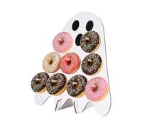 Generico Donut Display Stand - 9 Peg Wooden | 35 cm Halloween Ghost Board