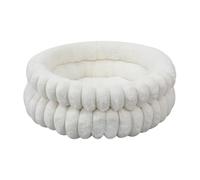 Genérico Donut Dog Bed - 20 Inch Round Non-Slip Cushion with Removable Washable Cover, Calming Comfort, Soft Cozy Design for Indoor Outdoor Rest, Pet Organizer for Puppy, Kitten, Bedside, Home