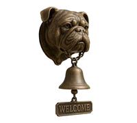 Genérico Door Chime Bell - Dog Shaped Welcome, Resin Animal Themed Chime Wall Decoration for Entry Door, Indoor Business Shop Gate Porch Home Opening Housewarming Holiday Outdoor Accent Decor