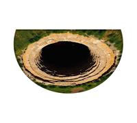 Genérico Door Mat - 31.5 Inch Optical Illusion Rug | 3D Anti Slip Crystal Velvet Soft Carpet Decorative Design | Entryway Bedroom Living Room Kitchen Apartment