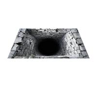 Genérico Door Mat - Easy-Clean Realistic Abstract Rug 3D Hole Illusion Entryway Area for Housewarming Gathering Bedroom Study Guesthouse Sofa Side Dorm Apartment