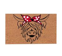 Genérico Door Mat - Ĥighland Cow Doormat Rug 40x60cm | Soft Absorbent Non Slip Polyester Floor Mat | Quick Dry Bathroom Kitchen Bedroom Entrance Rug Farmhouse Home Decor Carpet Gift