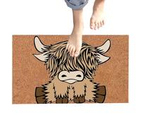 Genérico Door Mat - Ĥighland Cow Doormat Rug 40x60cm | Soft Absorbent Non Slip Polyester Floor Mat | Quick Dry Bathroom Kitchen Bedroom Entrance Rug Farmhouse Home Decor Carpet Gift