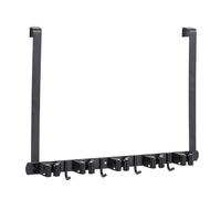 Genérico Door Mount Broom Storage Organizer, No-Drill Tool Holder, 16.93x13.78 Inches Space-Saving Wall Rack, Easy Installation for Utility Room, Kitchen, Bathroom, Restaurant Cleaning Supplies