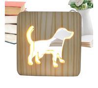 Generico Dormitorio - Decoración de lámpara de perro lindo | Luz nocturna | Dormitorio de Niñas Decoración Casa Mesilla de Noche Escritorio Estudio Escuela Guardería Pasillo Uso Diario