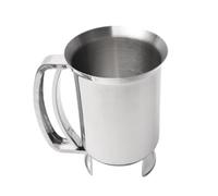 Genérico Dosificador De Masa, Dispensador Masas Acero Inoxidable 900ml, Dispensador De Masa para Panqueques A Mano, para Pasteles, Panqueques, Magdalenas, Gofres, Crepes