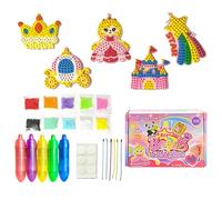 Genérico Dot Art for Kids - Educational Craft Kit for Creative Activities | Beginner Dotting Keychain Making Set Perfect for Children Boys Girls Home School Party Class Play Projects
