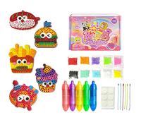 Genérico Dot Art for Kids - Educational Craft Kit for Creative Activities | Beginner Dotting Keychain Making Set Perfect for Children Boys Girls Home School Party Class Play Projects