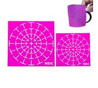 Generico Dotting Stencils for Painting - 2pcs DOT Painting Templates Tool | Canvas DOT Paintings Stencil, Dotting Paintings Tools with Smooth Edges for Wall, Fabric, Furniture, Metal, Rock, Wood