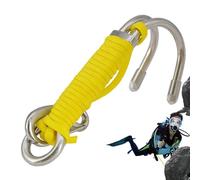 Genérico Double Diving Hook Stainless Steel Diving Hook with Rope
