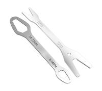 Genérico Double Ended Universal Wrench - Multi Functional Tool, Spanner Set with Alloy, Hand Tool, Double Head Wrench, Workshop Gear for Tightening and Loosening Bicycle Bike Electric Furniture Home