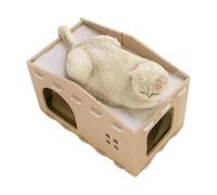 Genérico Double Layer Cat Bed | Multi Kitten Cat House | Pet Hideaway Condo, Scratching Pet House, Cozy Cat, Cat Bed, Cat Scratcher Condo, Cat Furniture for Small Spaces