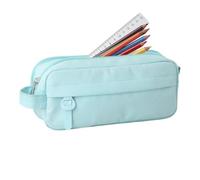 Genérico Double Layer Pencil Case, Large Capacity Oxford Pen Storage Pouch, Pen Holder, Aesthetic School Supplies Organizer for Boys, Girls, 8.27x3.54x2.36 Inches