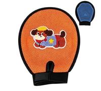 Genérico Double-Sided Pet Grooming Glove, Wet and Dry Hair Remover Mitt | Silicone Grooming Side for Bathing and Shedding, Fabric Side Lifts Pet Hair from Clothes, Bedding, Furniture and Rugs