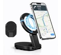 Genérico Double-Sided Suction & Magnetic Phone Holder, 3-in-1 Ultra Magnetic Suction Cup Mount, 360° Rotatable Foldable Phone Stand for Car Dashboard, Gym, Kitchen & Desk
