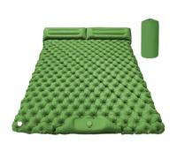 Genérico Double Sleeping Pad, Camping Air Bed with Built-In Pillow, 190x120x5cm/74.8x47.24x1.97 Inches Compact Inflatable Design, Lightweight and Foldable for Hiking Trekking Outdoor Travel