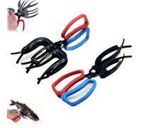 Genérico Double-Toothed Three-Toothed Fish-Controlling Pliers, 2/3 Claw Fish Gripper, Multifunctional Fishing Pliers for Outdoor Fishing, Metal Fishes Gripper Tool, for Anglers (Mix)