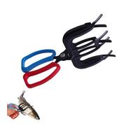 Genérico Double-Toothed Three-Toothed Fish-Controlling Pliers, 2026 New 3 Claw Fish Gripper, Fishing Plier Gripper Metal Fish Control, for Outdoor Fishing (Three-Toothed)